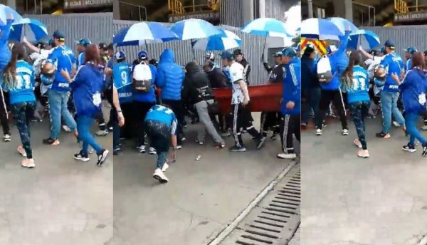 Hinchas del Millonarios entraron un ataúd con un muerto al estadio el Campín