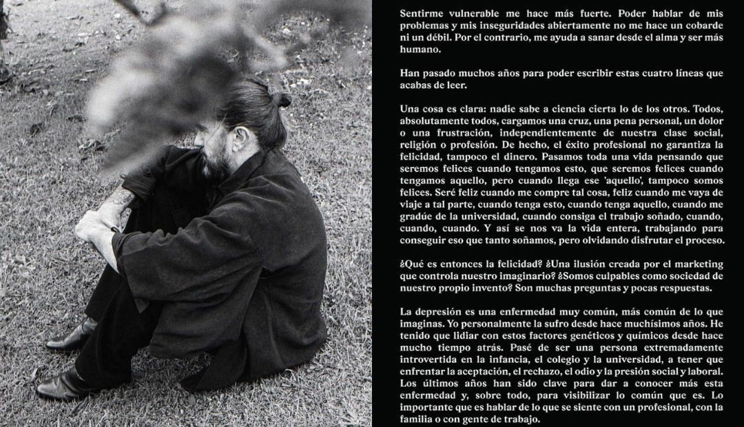 Juanes sobre la depresión, “yo personalmente la sufro desde hace muchísimos años”