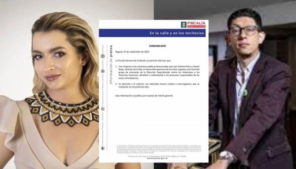Interrogan a posibles responsables de amenazas contra la hija del Presidente Petro y el Director de la SAE