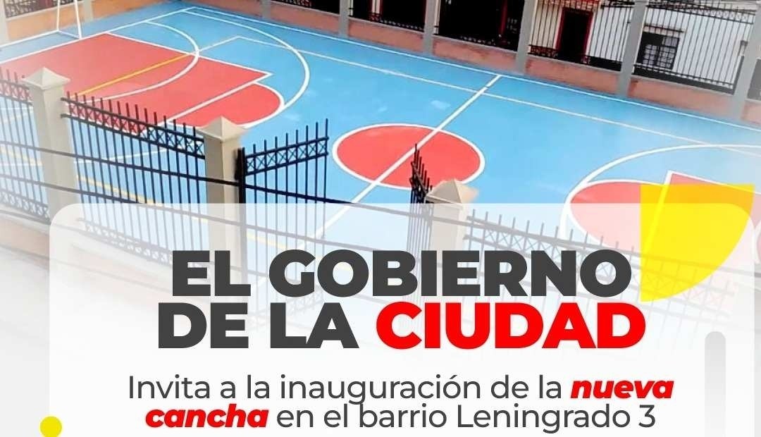 Más Infraestructura: Inauguran cancha multipropósito en Leningrado III