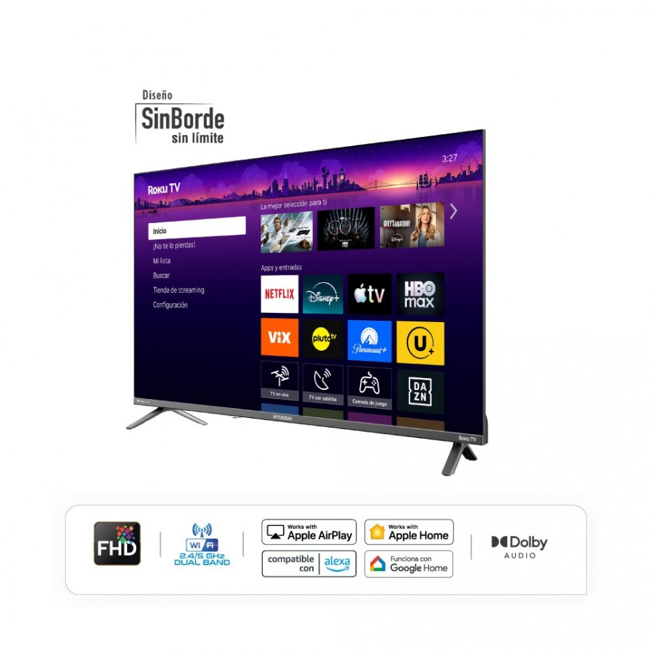 Televisor HYUNDAI 40 Smart Roku TV LED