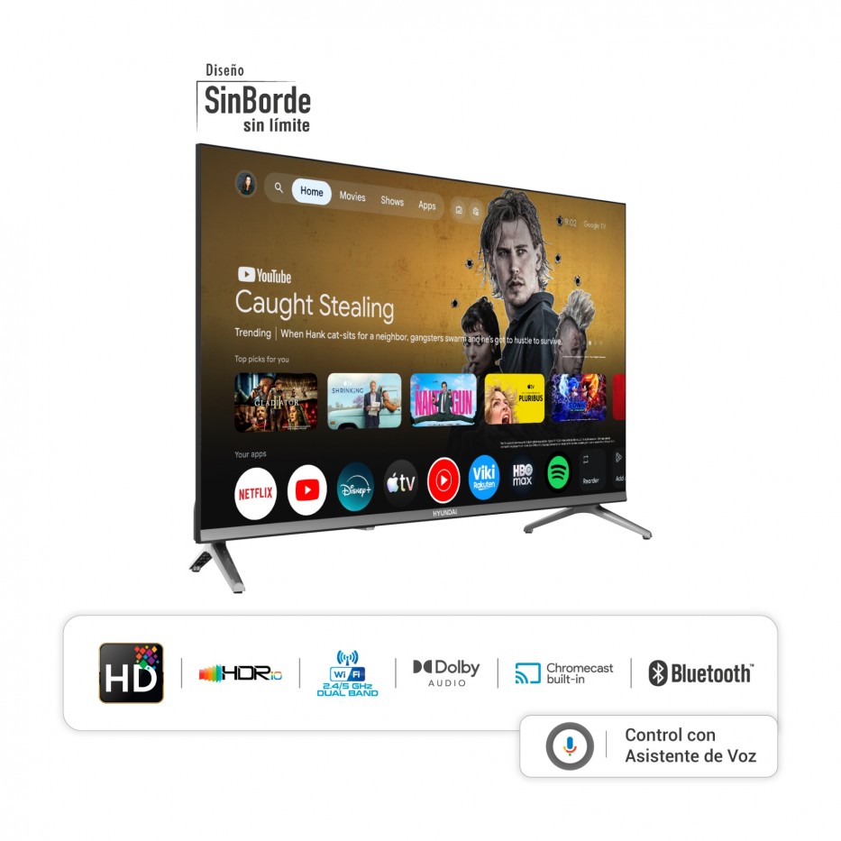 Televisor HYUNDAI 32 Smart Google TV FHD QLED