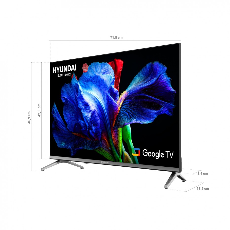 Televisor HYUNDAI 32 Smart Google TV FHD QLED