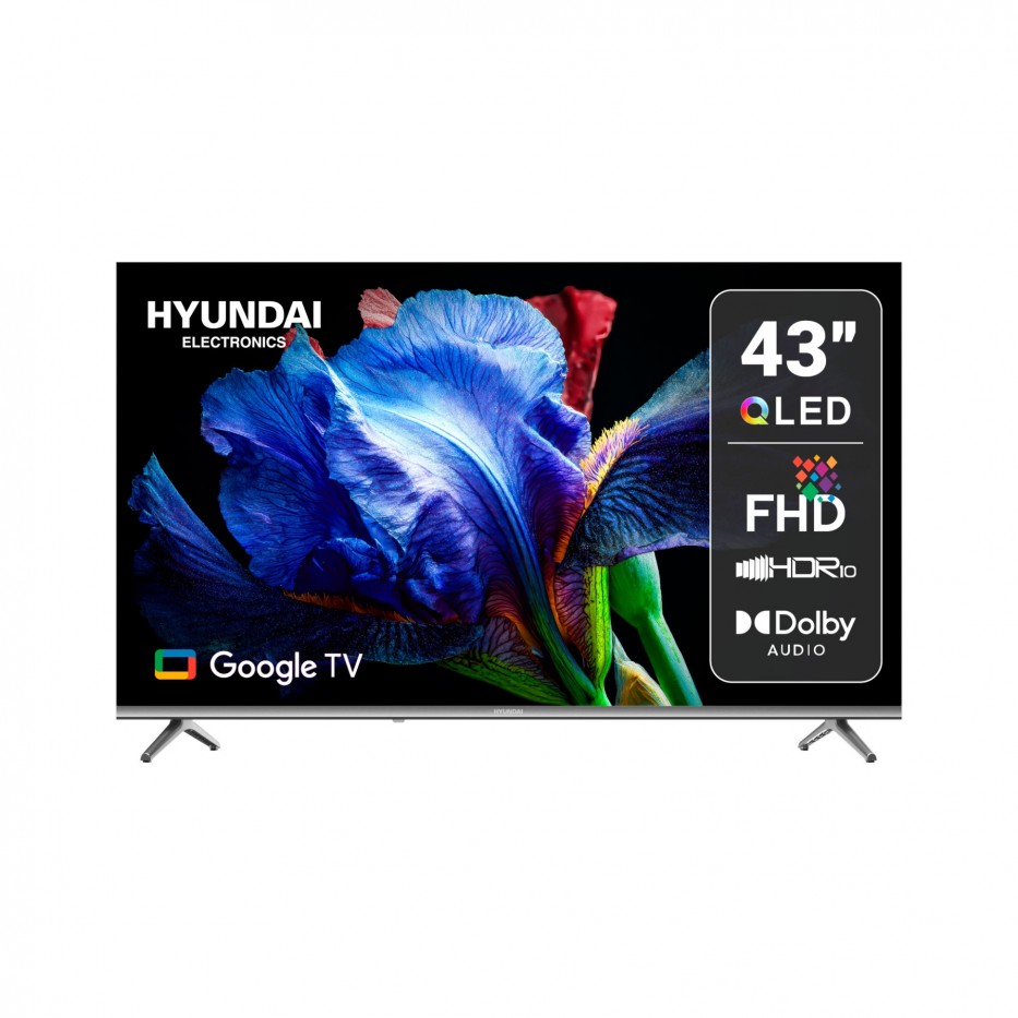 Televisor HYUNDAI 43 Smart Google TV FHD QLED