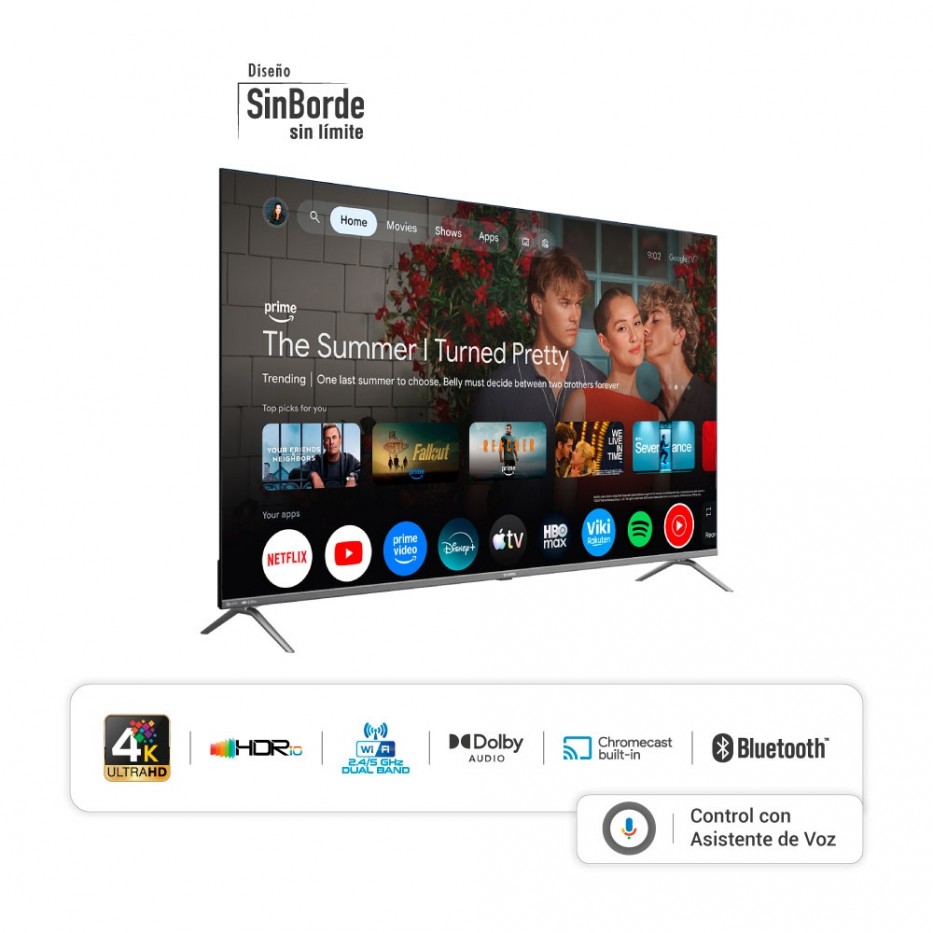 Televisor HYUNDAI 65 Smart Google TV UHD QLED