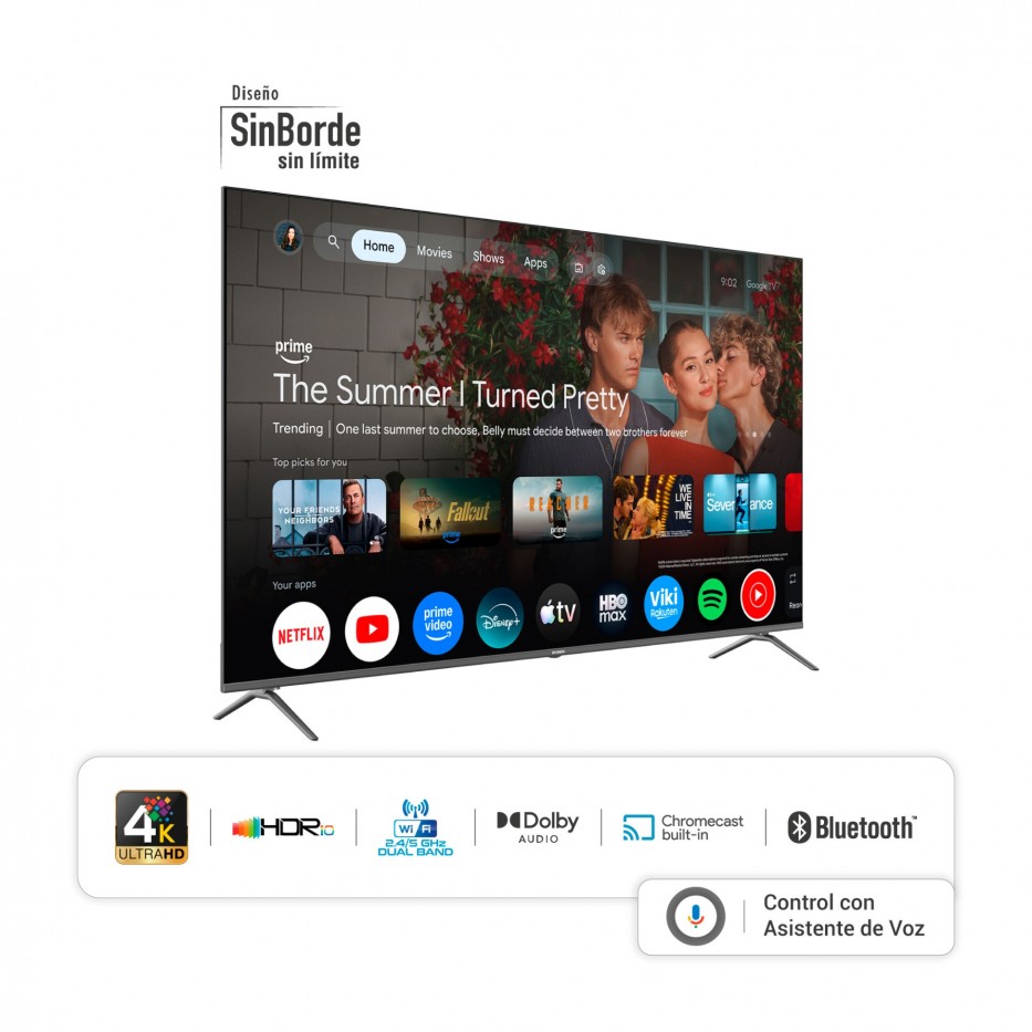 Televisor HYUNDAI 75 Smart Google TV UHD QLED