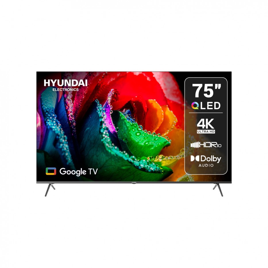 Televisor HYUNDAI 75 Smart Google TV UHD QLED