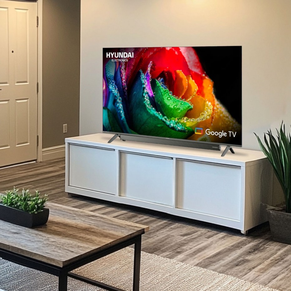 Televisor HYUNDAI 50 Smart Google TV QLED Barra de Sonido