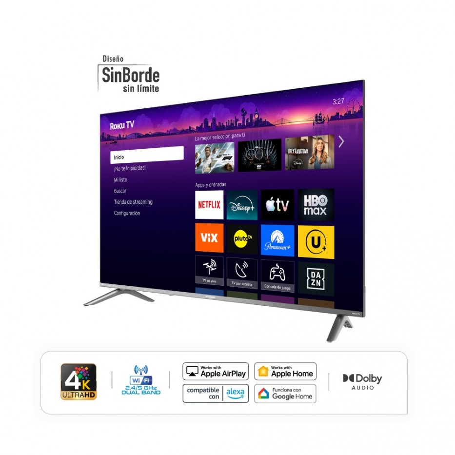 Televisor HYUNDAI 50 Smart Google TV UHD QLED