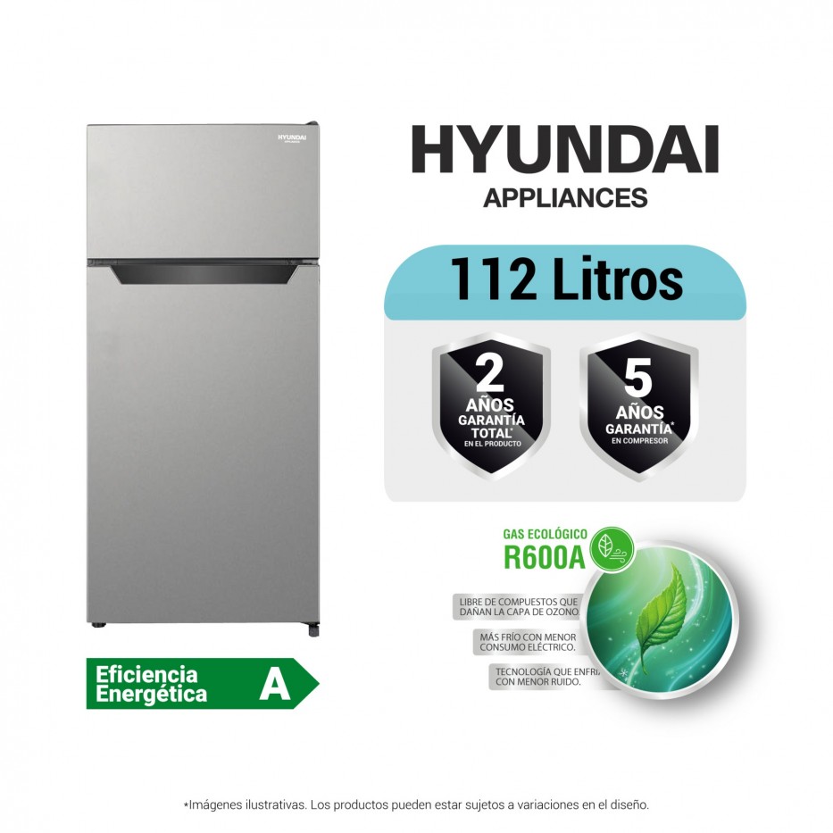 Frigobar de dos puertas 112L