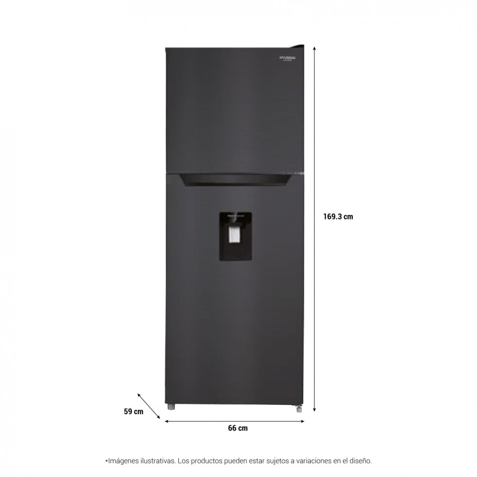 Refrigerador de dos puertas 345L