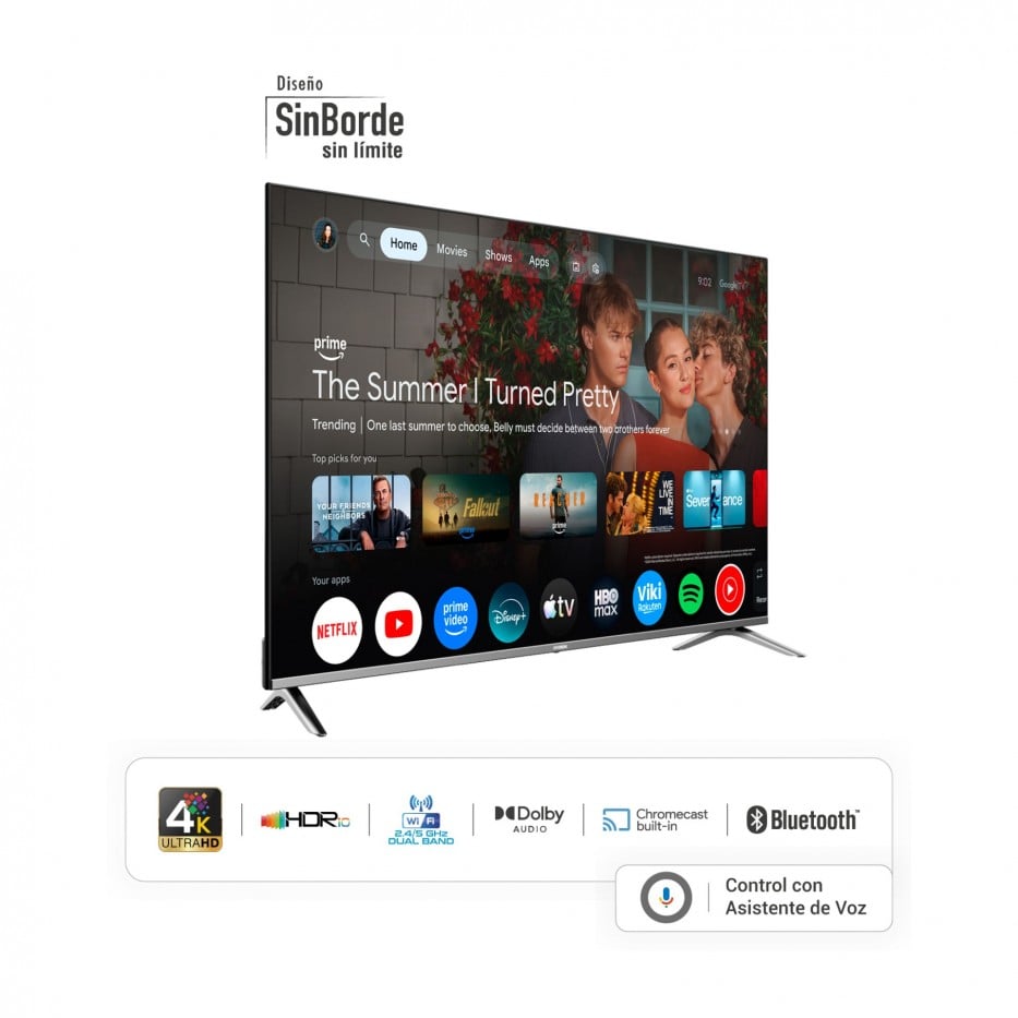 Televisor HYUNDAI 58 Smart Google TV UHD 