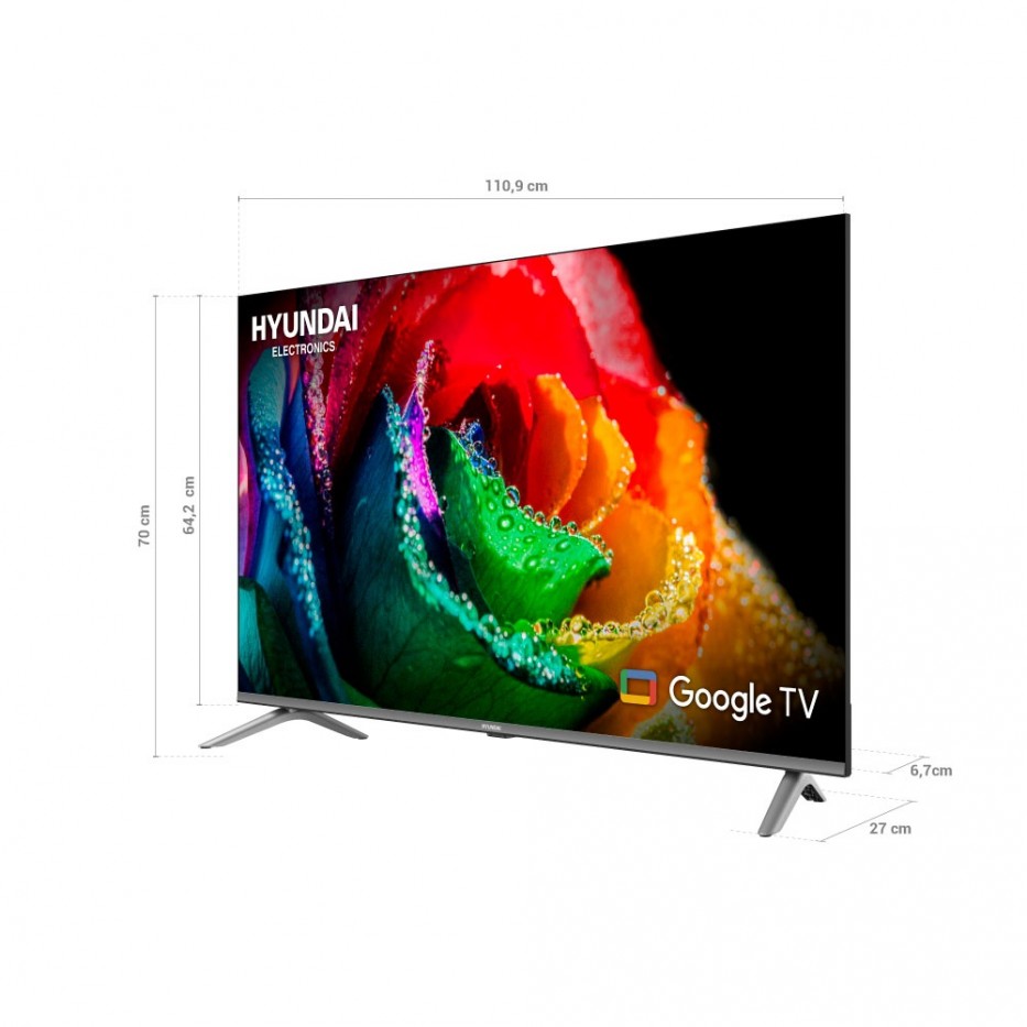 Televisor HYUNDAI 50 Smart Google TV QLED
