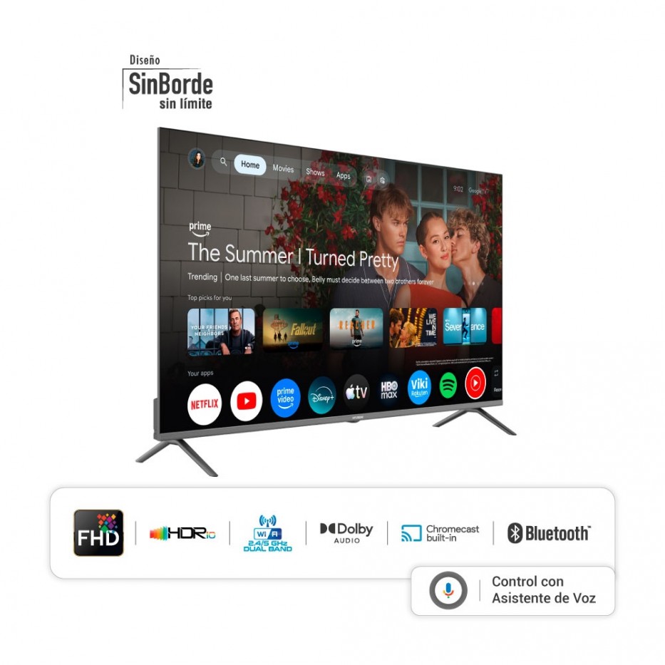 Televisor HYUNDAI 50 Smart Google TV QLED