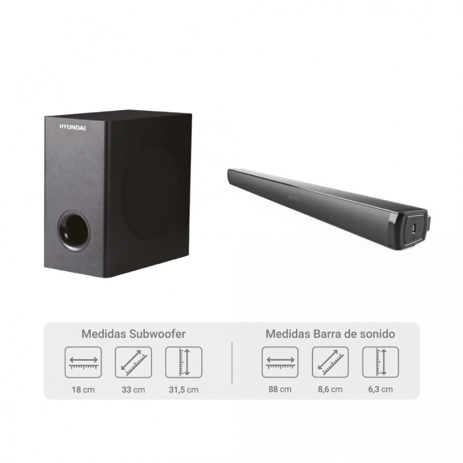 Barra de sonido 160W