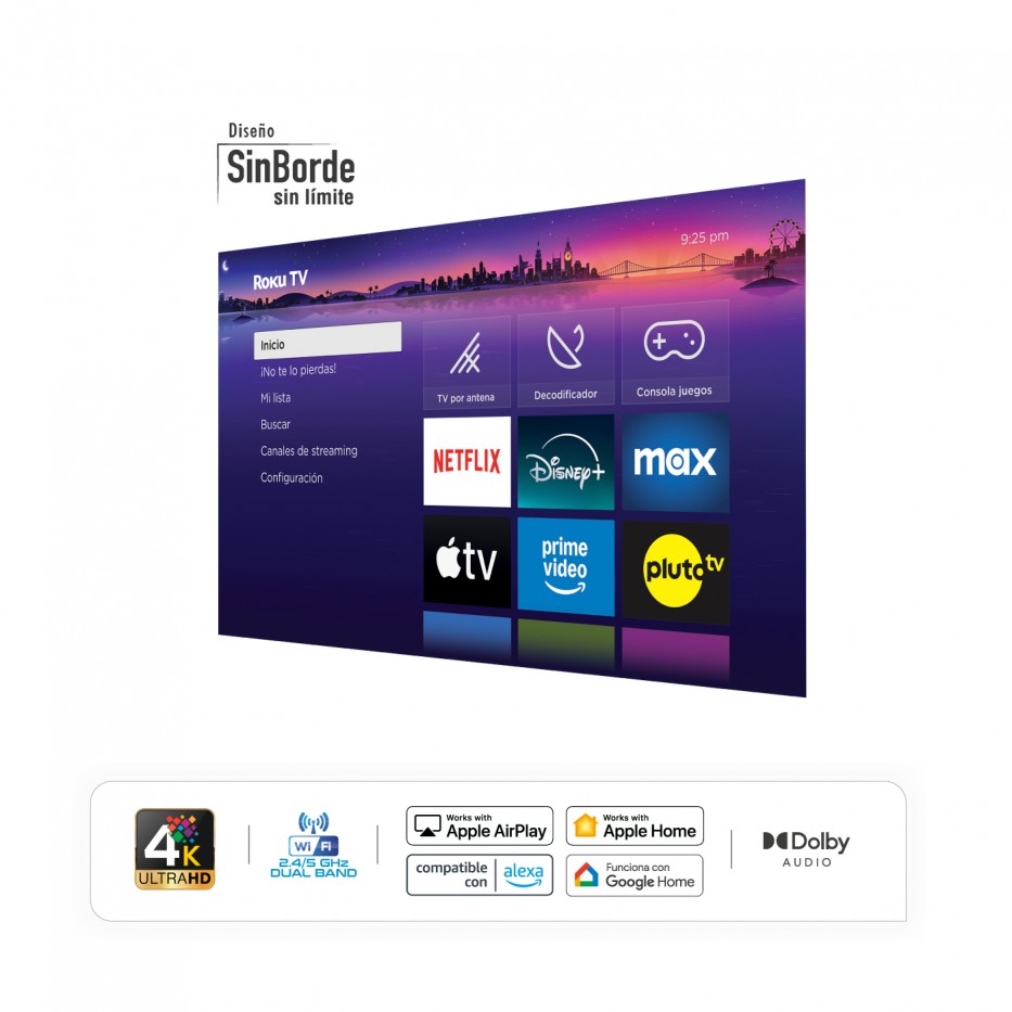 Smart TV 50'' UHD 4K - Google TV