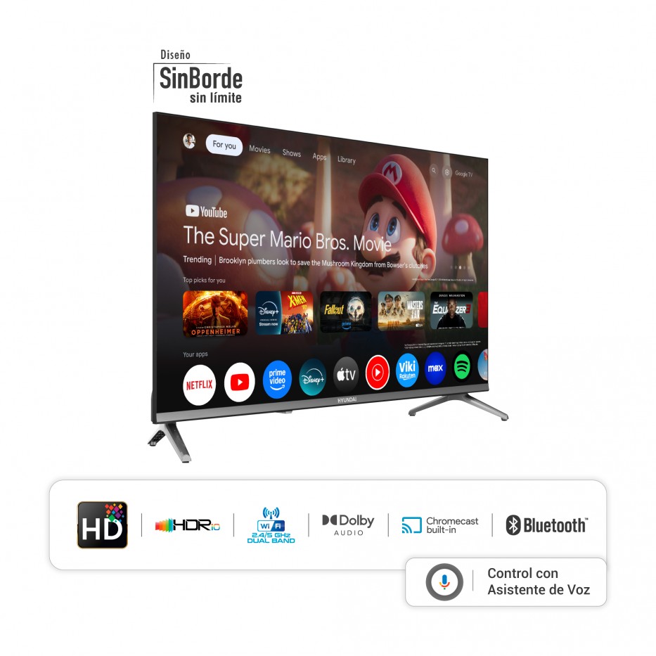 Smart TV 32'' QLED HD - Google TV