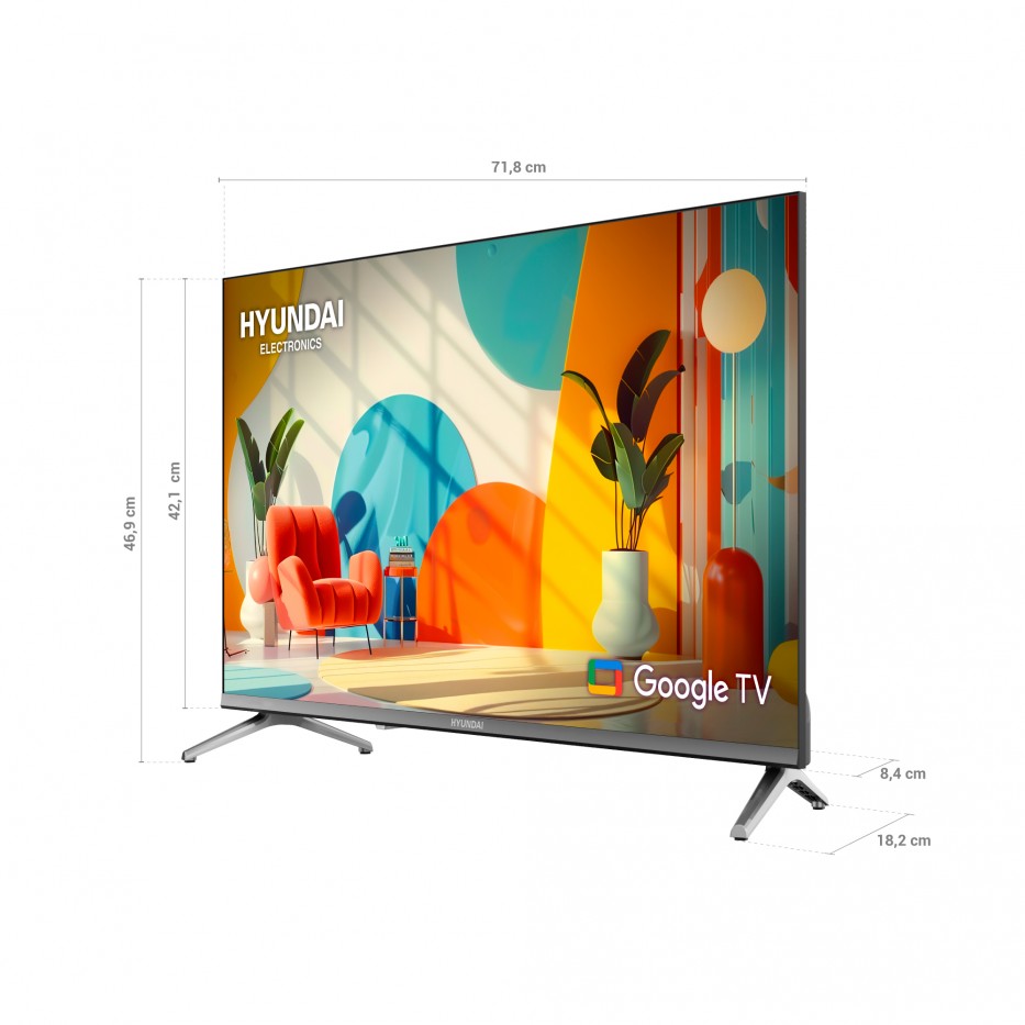 Smart TV 32'' QLED HD - Google TV