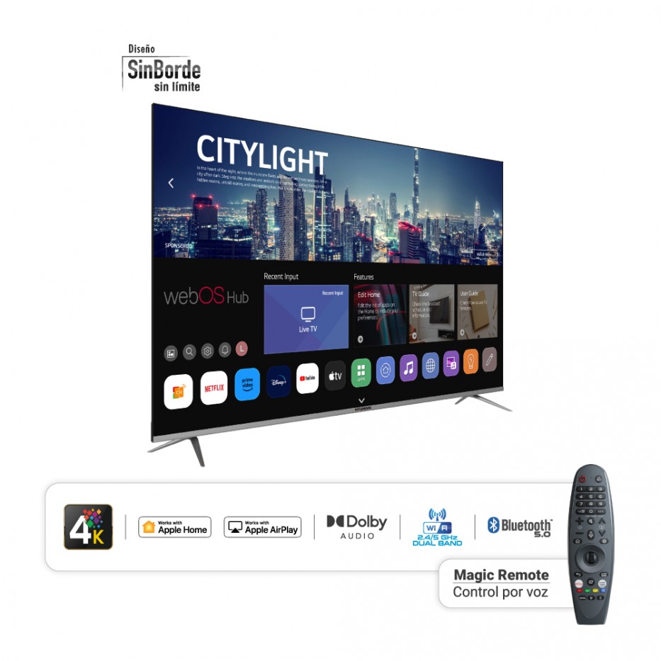 Smart TV 70'' UHD 4K - WebOS Hub