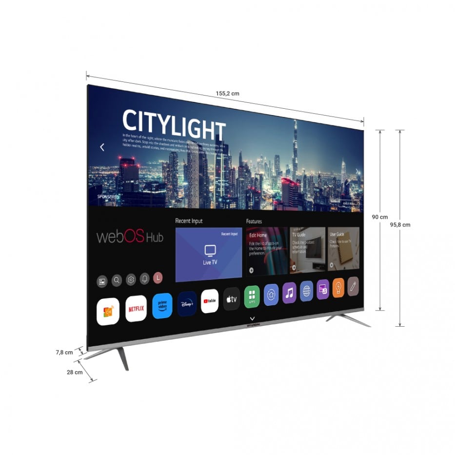 Smart TV 70'' UHD 4K - WebOS Hub