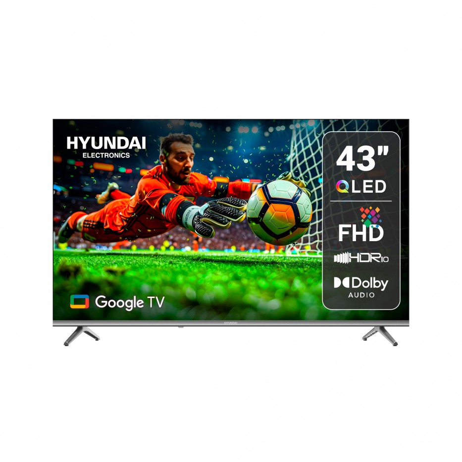 Televisor Smart QLED 43'' FHD Hyundai - Google TV
