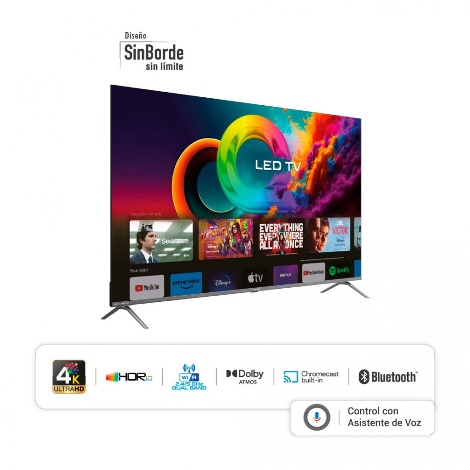 TELEVISOR SMART TV QLED GOOGLE TV  HYLED6513QG