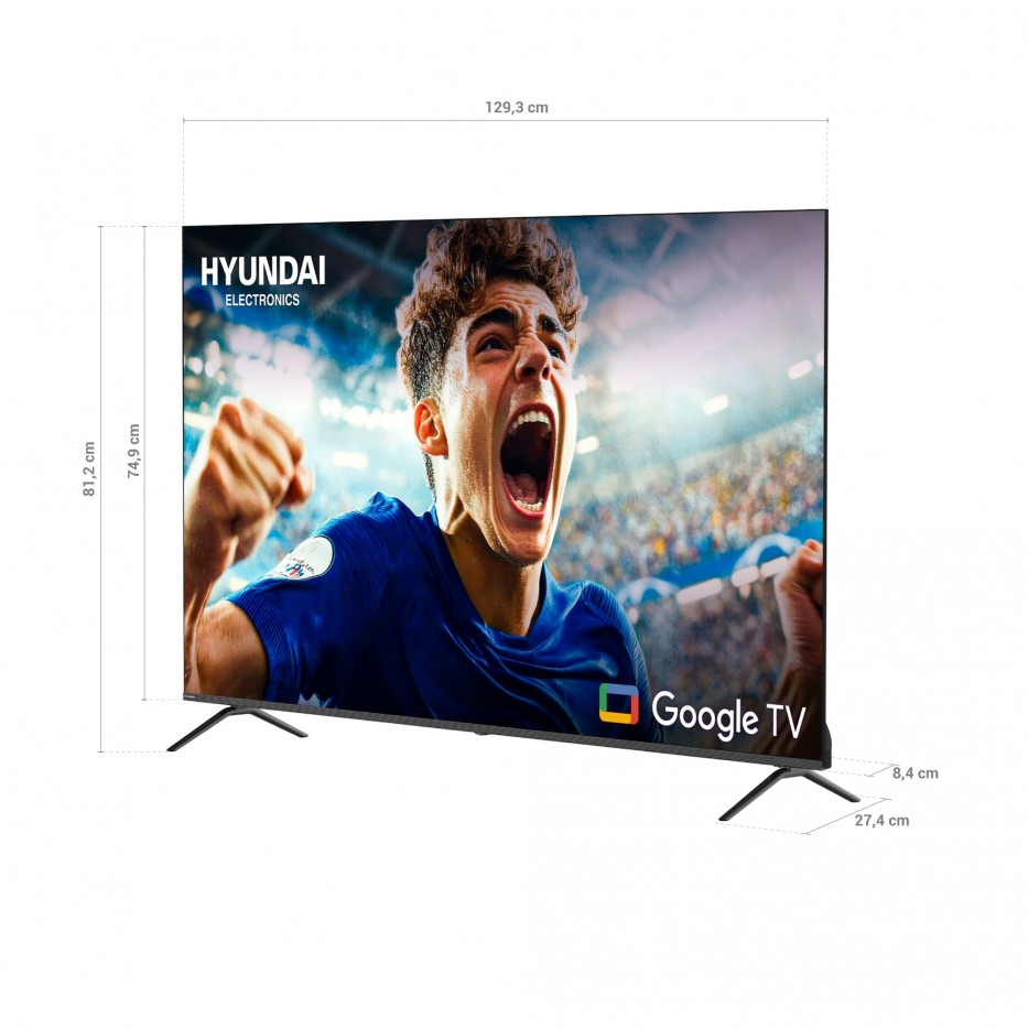 Televisor HYUNDAI 58 Smart Google TV 4K