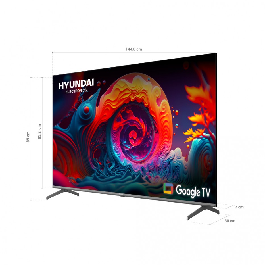 Televisor Google tv 65 Pulgadas Smart tv 4k HYUNDAI