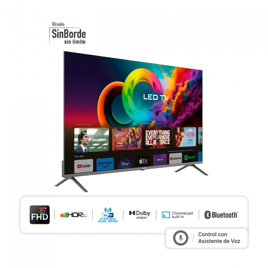 Televisor QLED 50 PULGADAS FULL HD GOOGLE TV