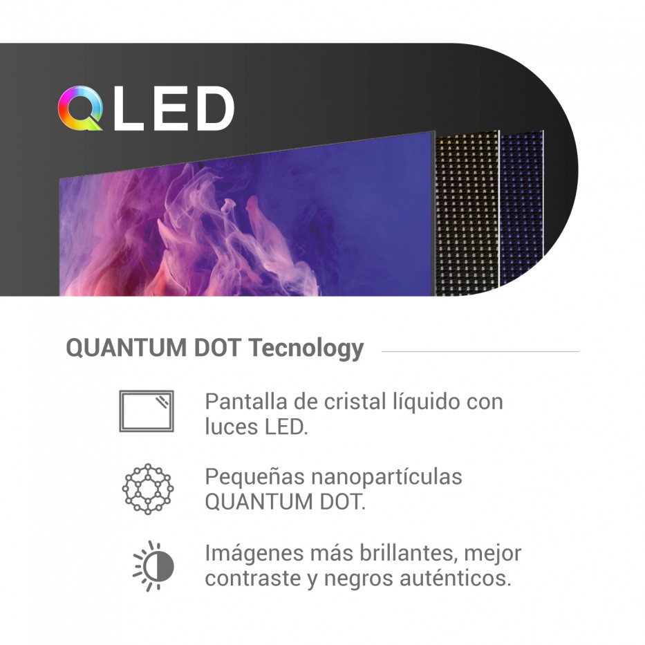 Televisor QLED 50 PULGADAS FULL HD GOOGLE TV