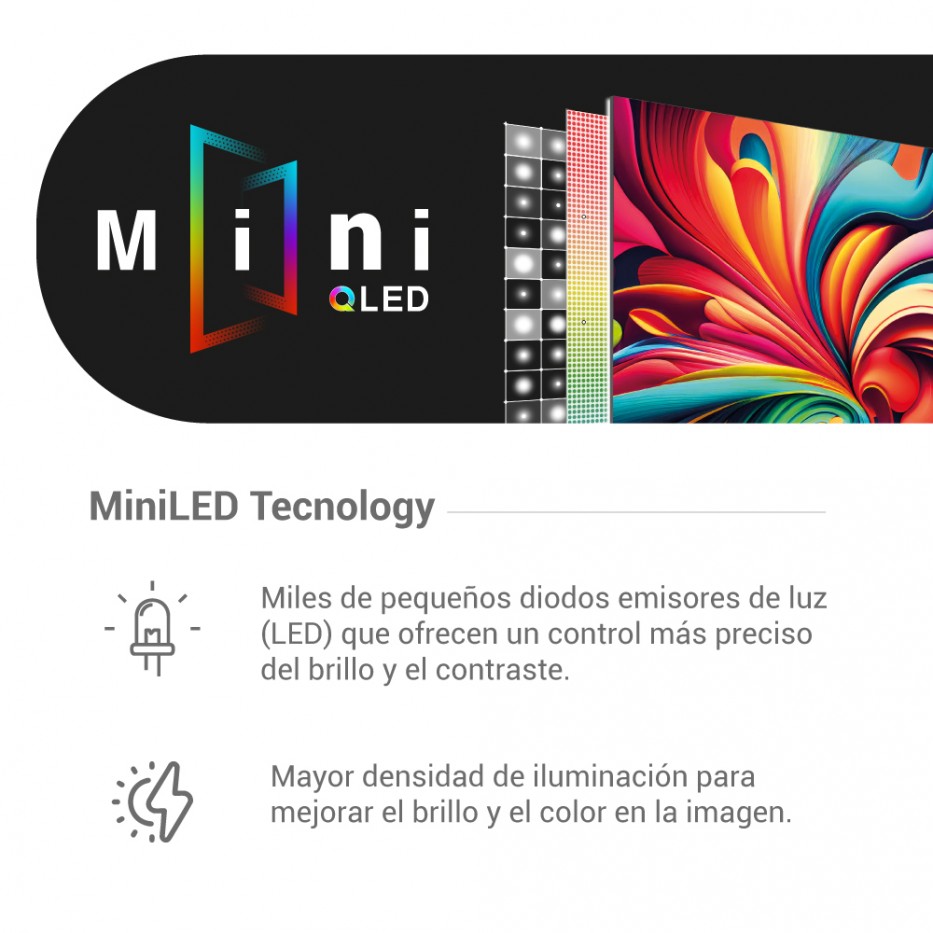 Televisor MINI QLED HYUNDAI 100 GOOGLE TV