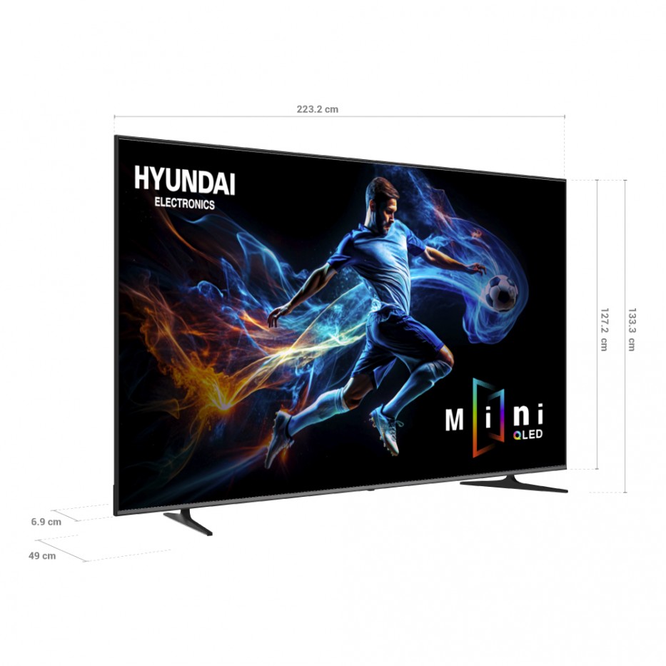 Televisor MINI QLED HYUNDAI 100 GOOGLE TV