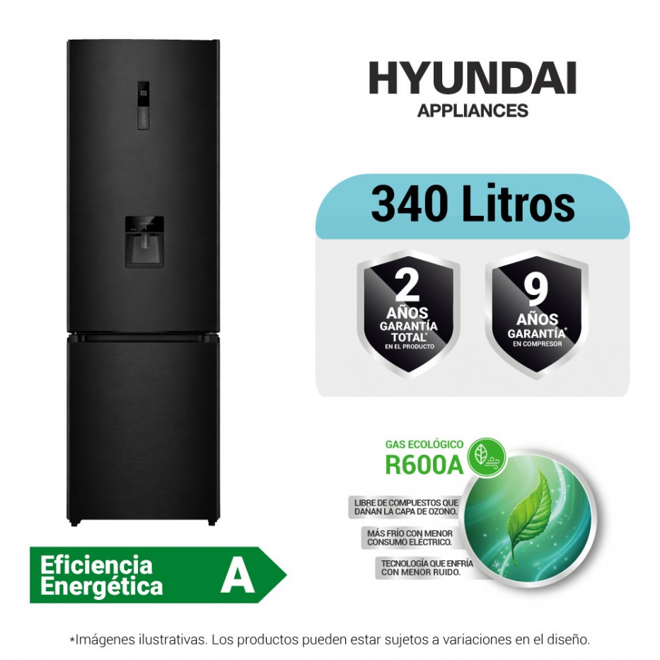 Nevera No Frost 340Litros Inverter superior HYRF301NF
