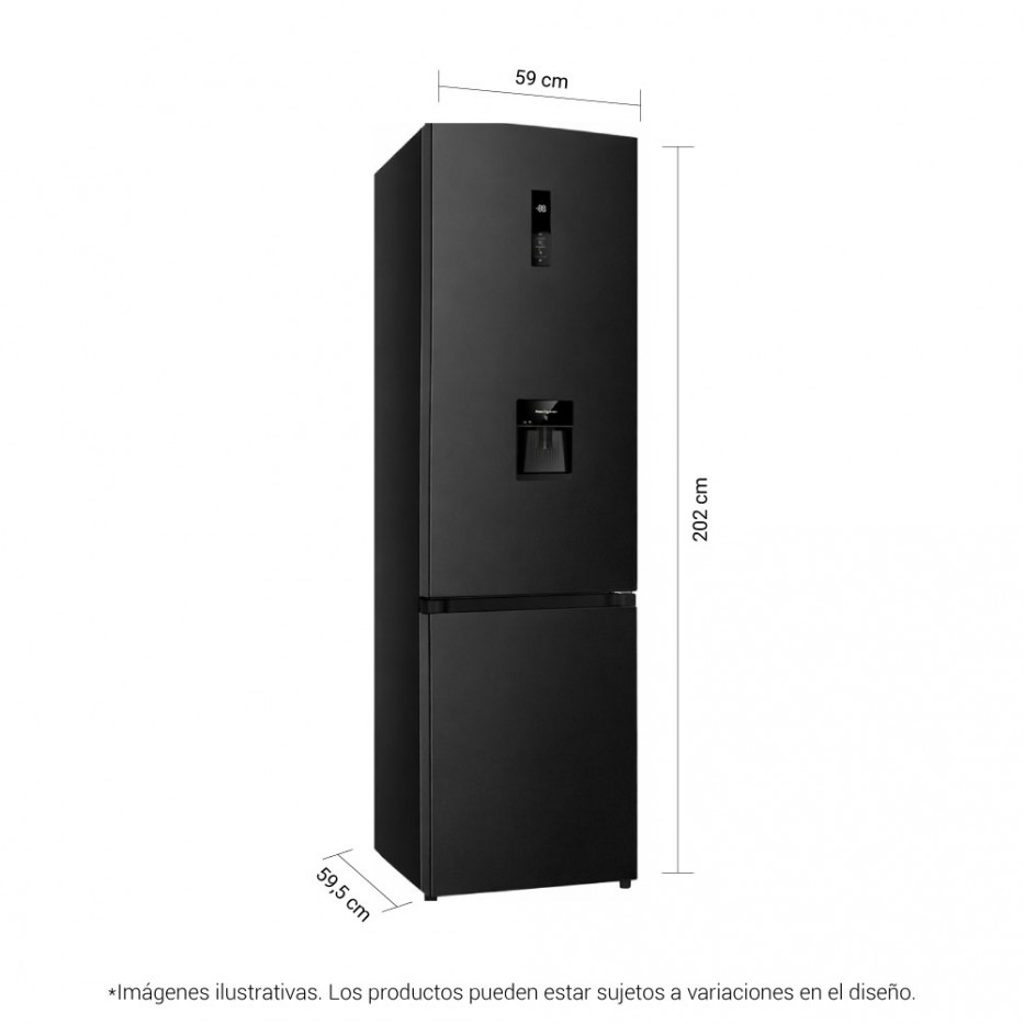 Nevera No Frost 340Litros Inverter superior HYRF301NF