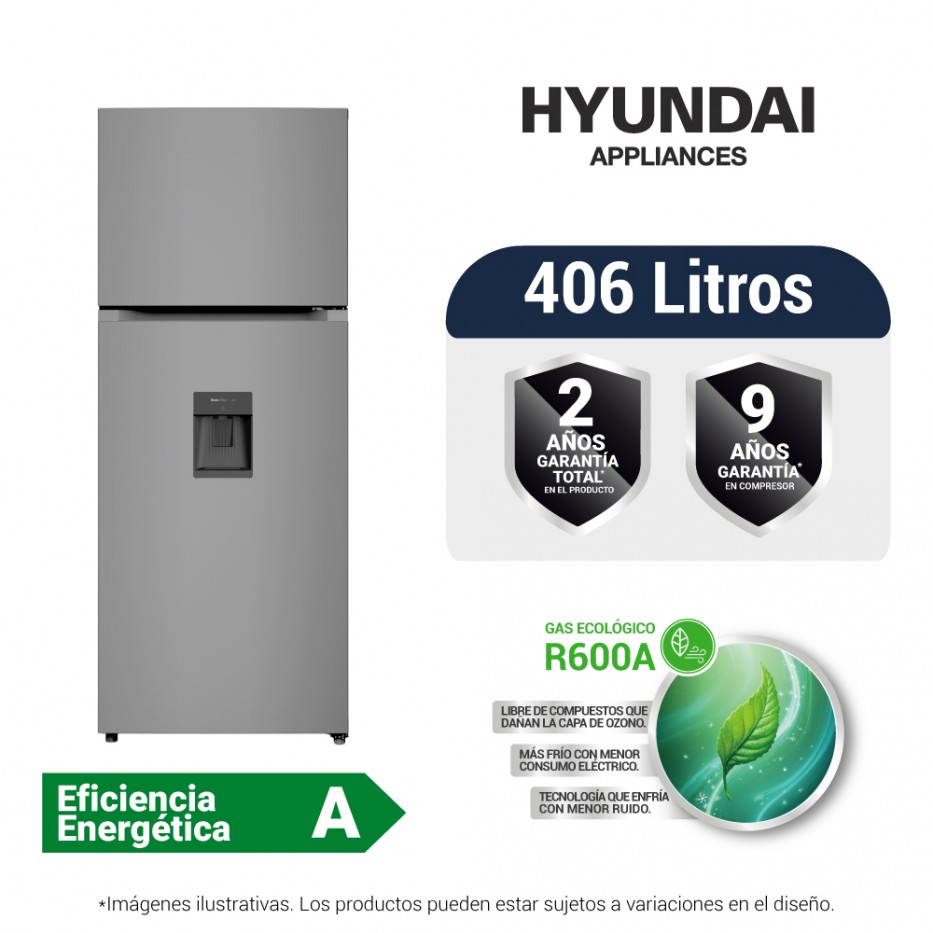 Nevera No Frost 406 Litros Inverter superior HYRF406IVNF