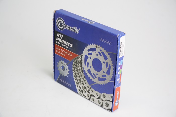 KIT CAJA CADENA - NINJA 400 6 HUECOS (PT41C-PD14C-520-H-110-C) DORADA O`RING CASSARELLA