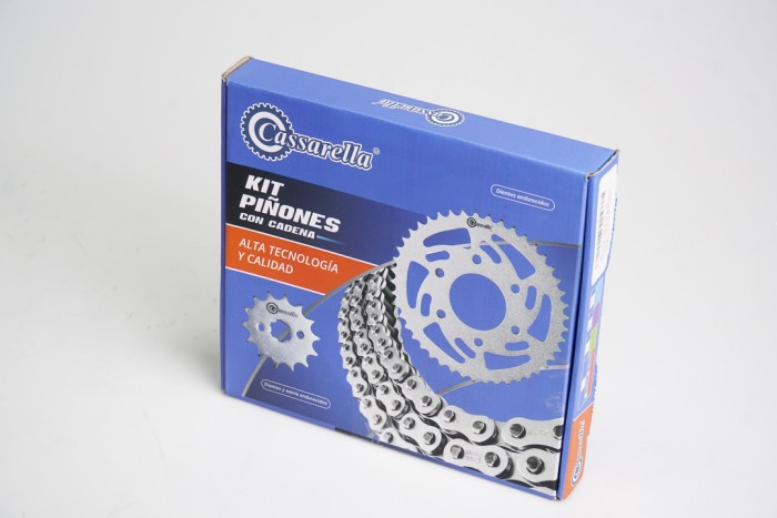 KIT CAJA CADENA - VICTORY NITRO 151 - 4 HUECOS (PT46C-PD15C-CA428-H-132-C) DORADA O´RING CASSARELLA