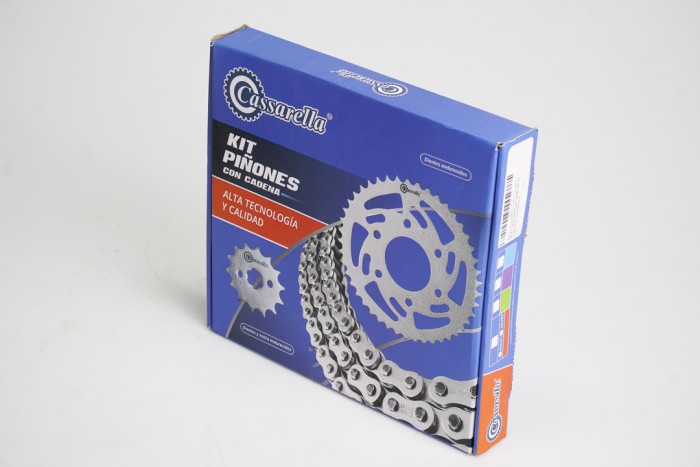 KIT CAJA CADENA - NEO NX 110 4 HUECOS (PT39-PD14C-428H-110-C) DORADA CASSARELLA