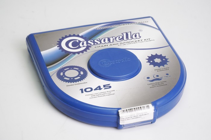 KIT CAJA CADENA - SWITCH 150 4 HUECOS (PT36C-PD15C-428-H-110-C) NIQUELADA CASSARELLA