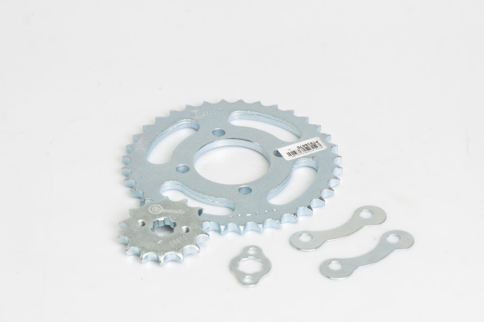 KIT PIÑONES - SYM SR 115 4 HUECOS (PT36C-PD14C- 428) NIQUELADA CASSARELLA