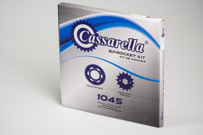 KIT PIÑONES - COMBAT 125 4  HUECOS (PT42C-PD15C-428) CASSARELLA