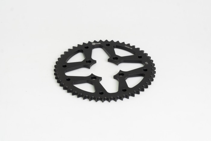 SPROCKET - 50 XTZ 125 4 HUECOS PASO 428 ESTILO IRON NEGRO DURAL RACER  CASSARELLA X