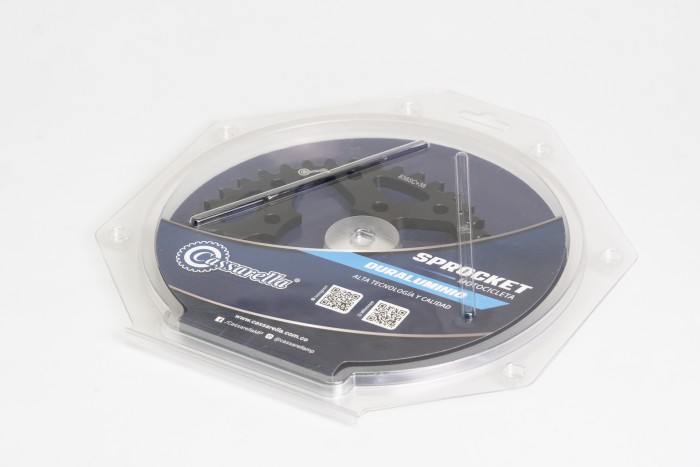 SPROCKET - 38 NKD 125 4 HUECOS PASO 428 ESTILO IRON NEGRO DURAL RACER  CASSARELLA X