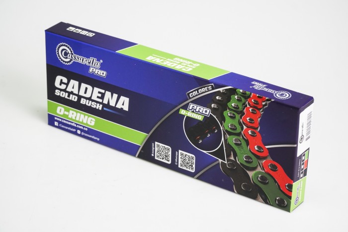 CADENA EN CAJA 520-H-104-CASSARELLA-VERDE O'RING
