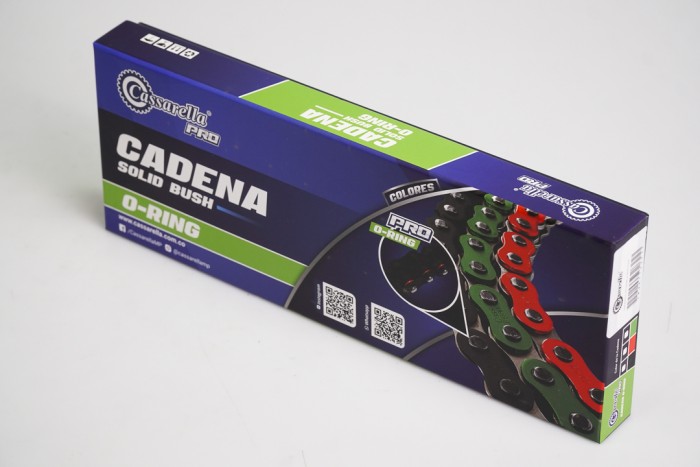 CADENA EN CAJA 520-H-110-CASSARELLA-NEGRA O'RING