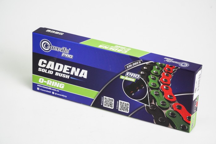 CADENA EN CAJA 520-H-110-CASSARELLA-ROJA O'RING