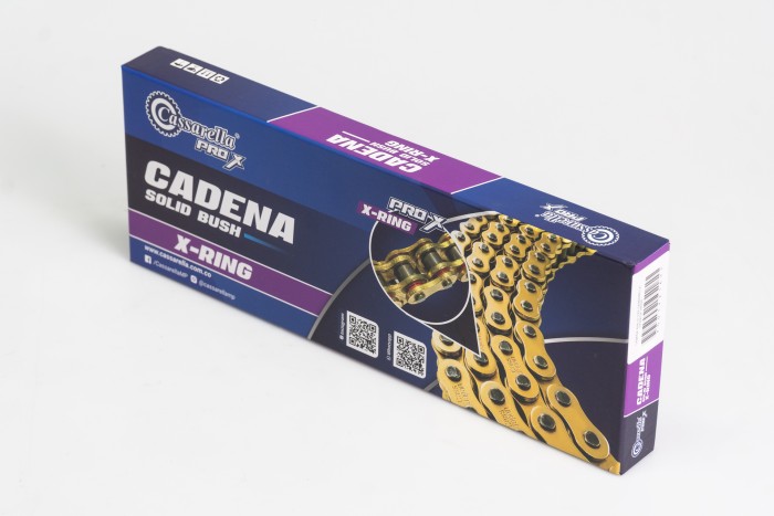 CADENA EN CAJA 530-H-120-CASSARELLA-DORADA XRING