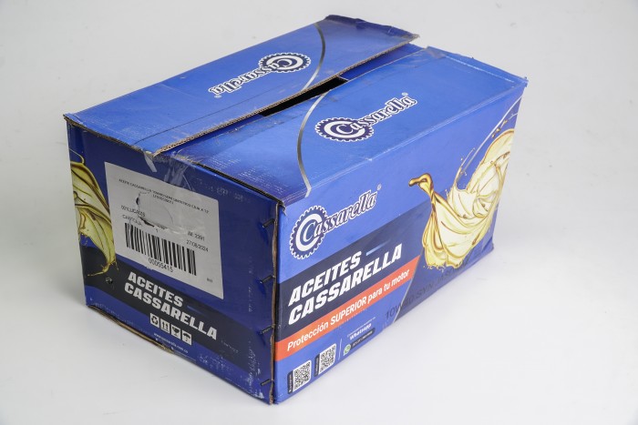ACEITE CASSARELLA 10W40 SEMI 4T JASO MA2 CAJA X 12 LITROS