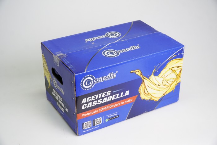 ACEITE CASSARELLA 20W50 SEMI 4T JASO MA2 CAJA X 12 LITROS