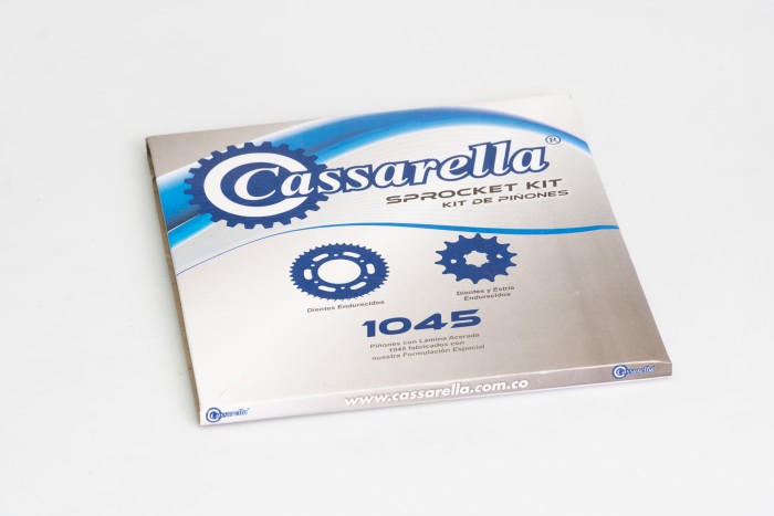 KIT PIÑONES - YCZ 110 4 HUECOS PASO 428 (PT42C-PD14C PASO 428) CASSARELLA